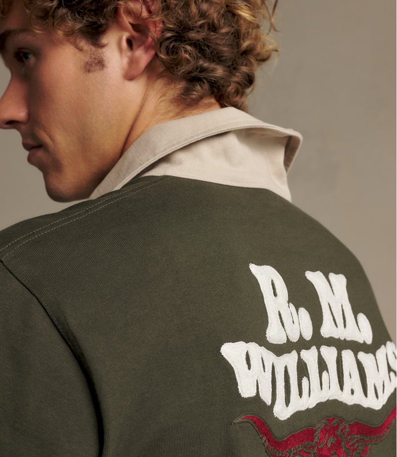 RM Williams Kandos Rugby in Dark Khaki-5