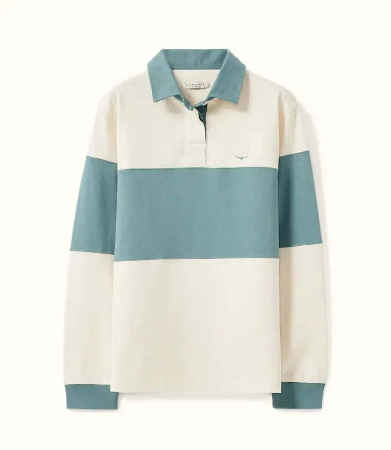 RM Williams Narran Panel Stripe Rugby Jade-1