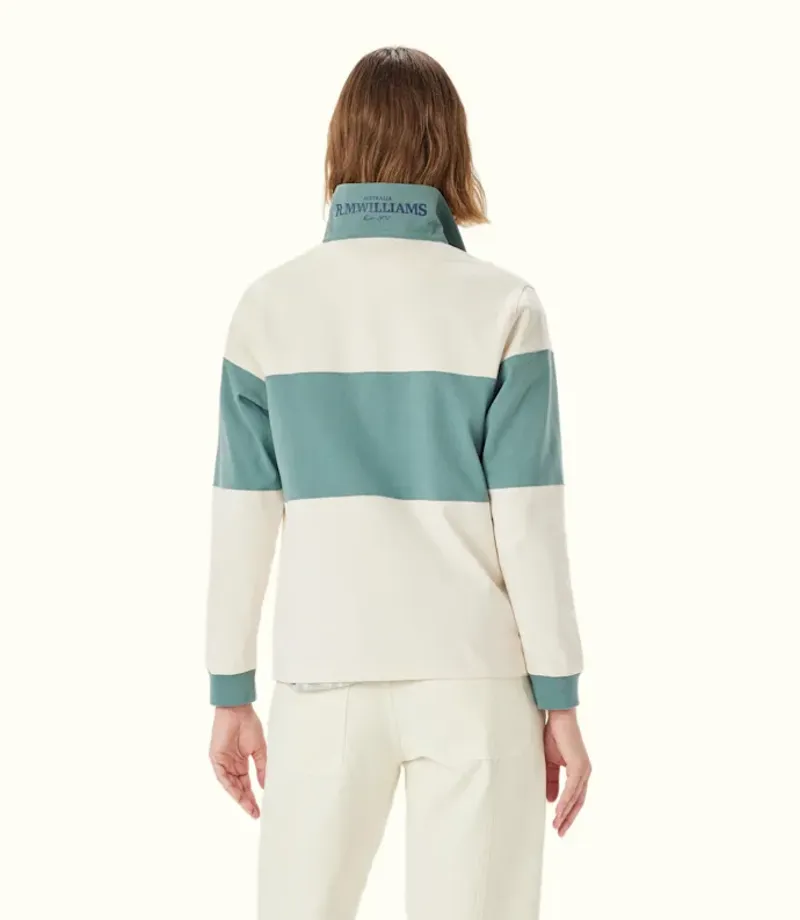 RM Williams Narran Panel Stripe Rugby Jade-4