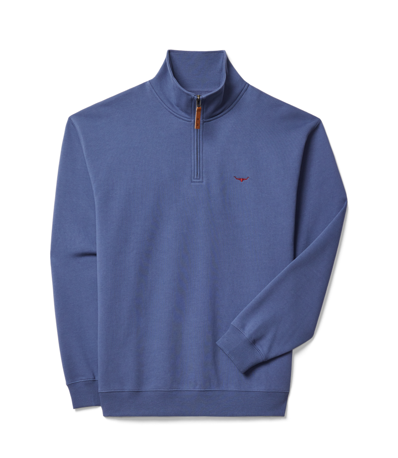 RM Williams Mulyungarie 1/4 Zip Sweatshirt Blue