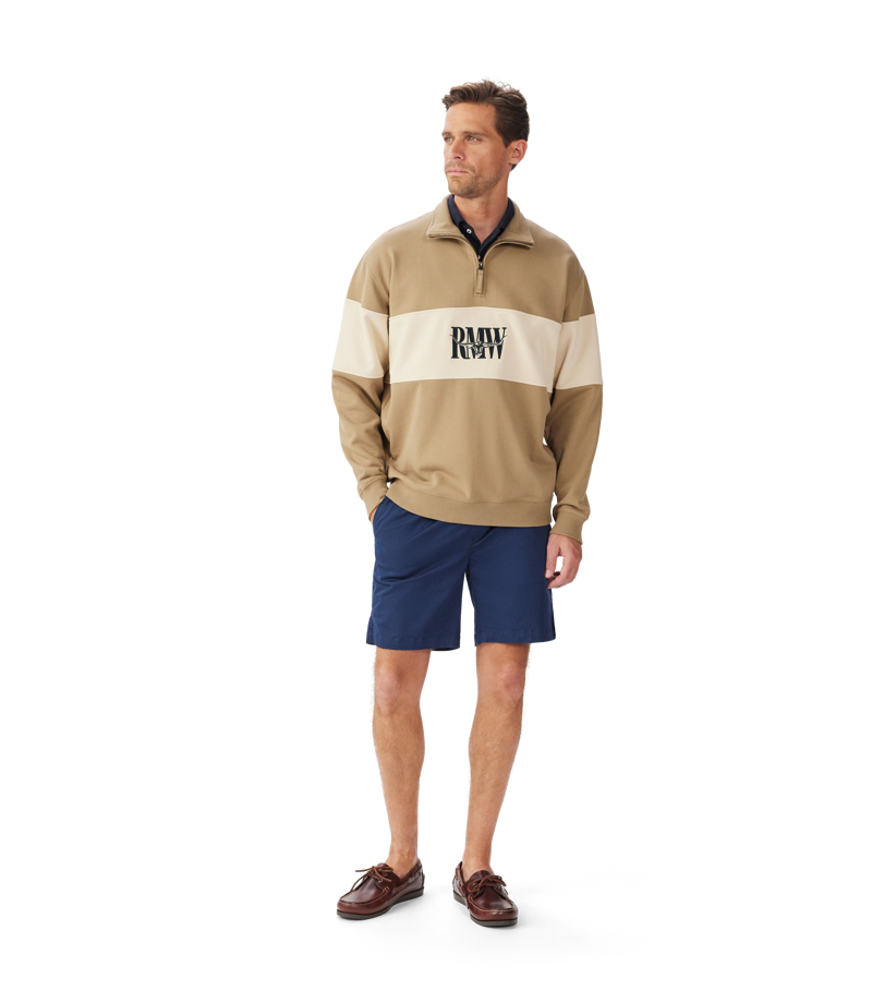 RM Williams Heritage Quarter Zip Sweatshirt Aubergine-1