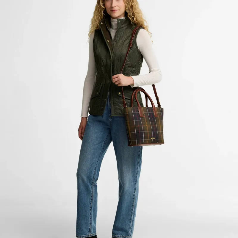 Barbour Birch Tartan Tote Bag in Classic Tartan-9