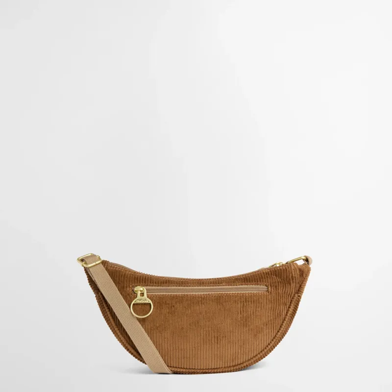 Barbour Mini Mia Cord Sling Bag in Brown-1