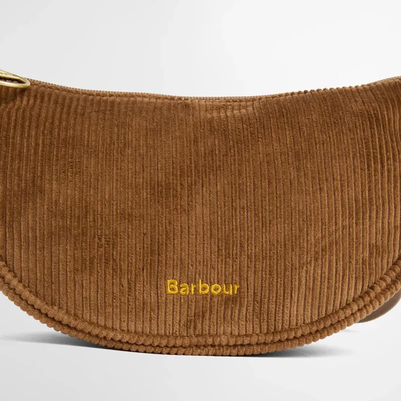 Barbour Mini Mia Cord Sling Bag in Brown-3