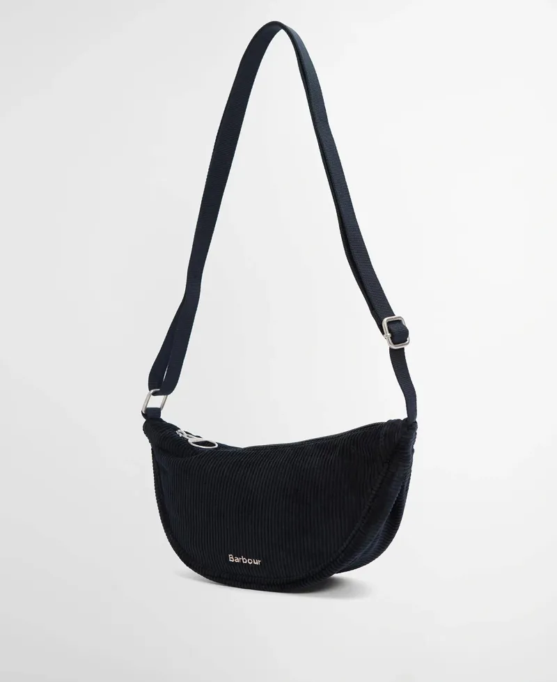 Barbour Mini Mia Cord Sling Bag in Dark Navy-4