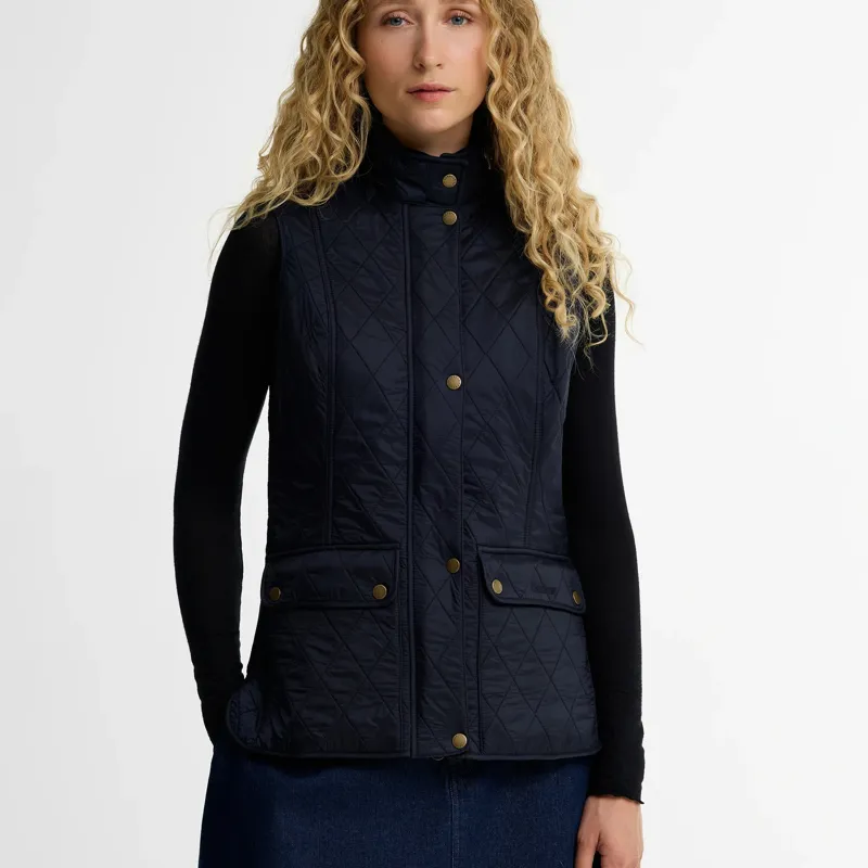 Barbour Wray Quilted Gilet in Navy-1