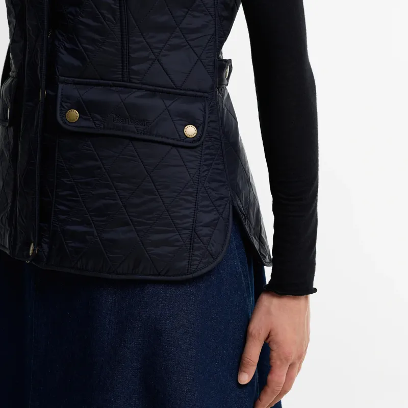 Barbour Wray Quilted Gilet in Navy-4