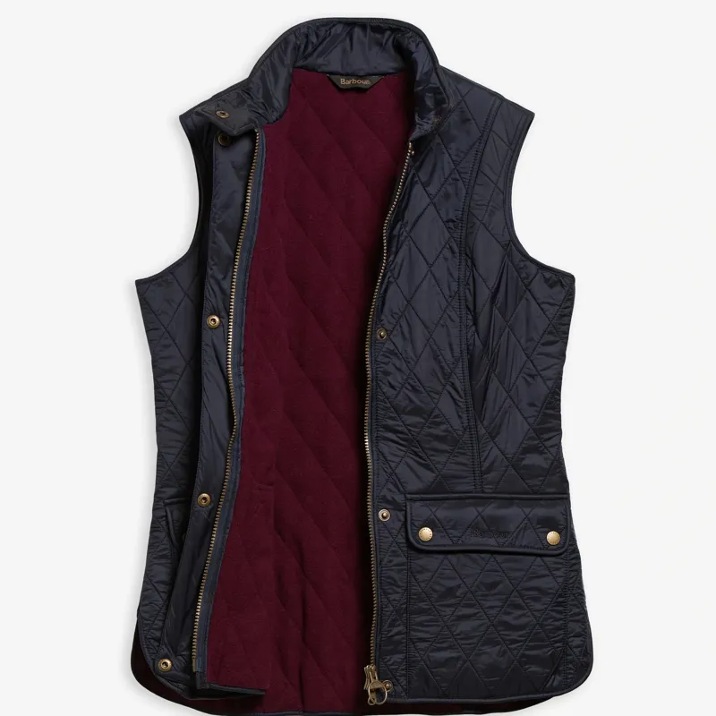 Barbour Wray Quilted Gilet in Navy-5