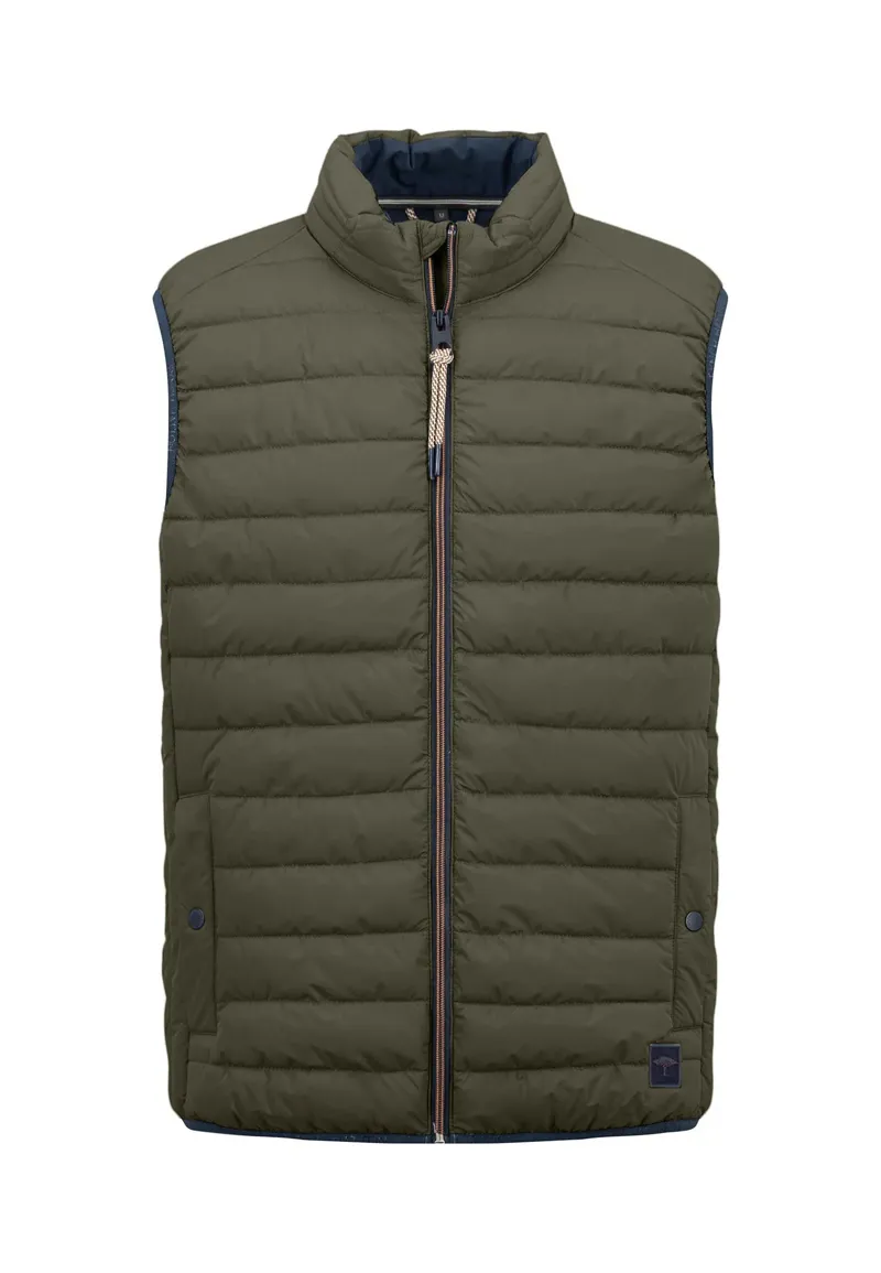 Fynch Hatton Light Weight Gilet Dark Khaki