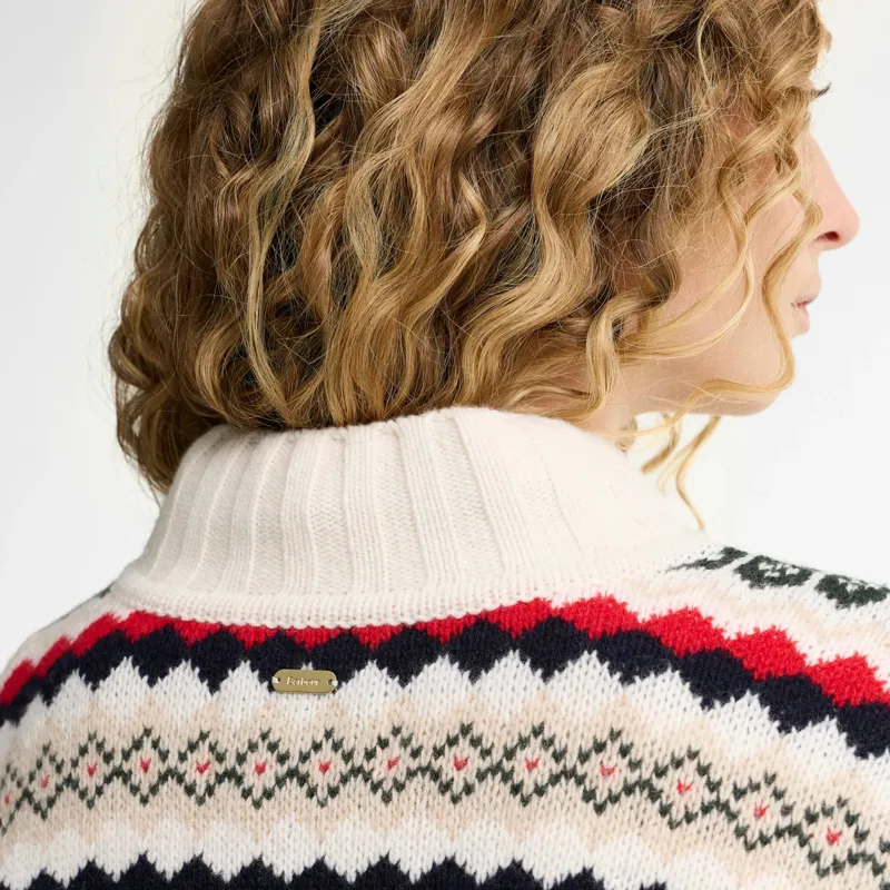 Barbour Aspen Knitted Jumper in Cloud Multi-4