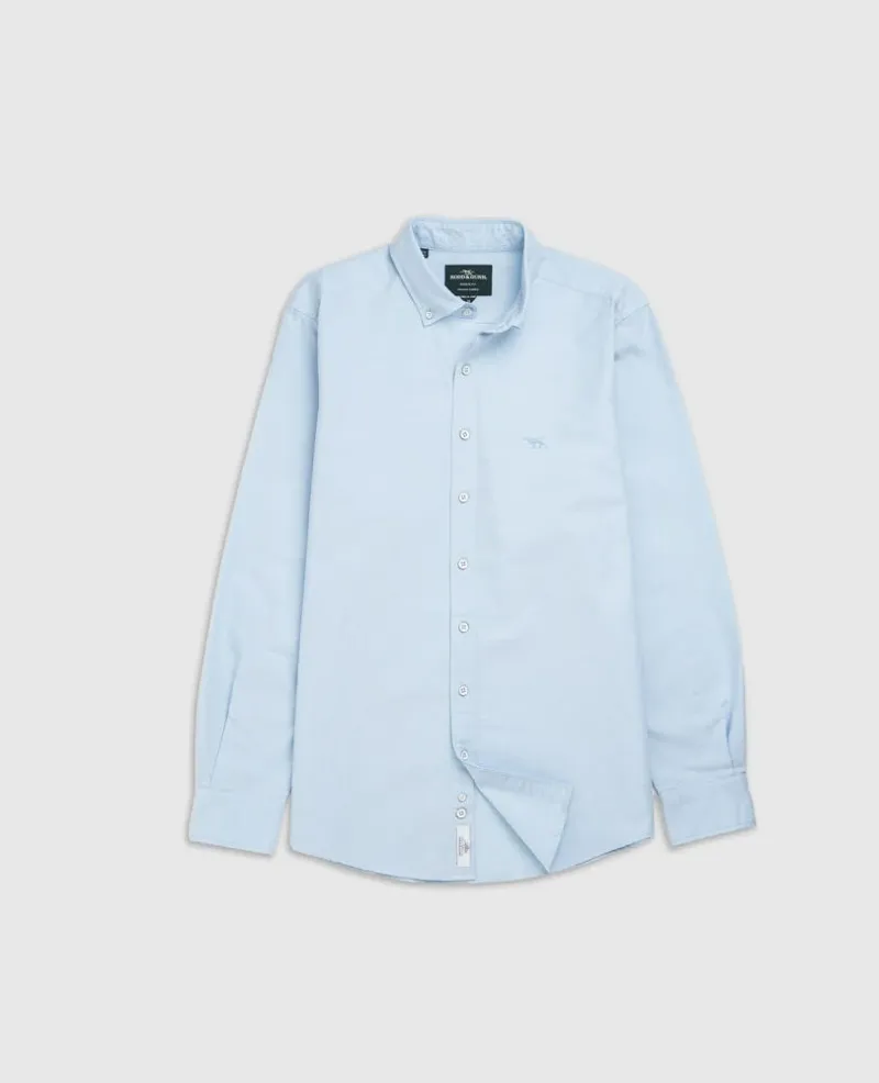 Rodd and Gunn Oxford Sports Fit Shirt Powder Blue-4