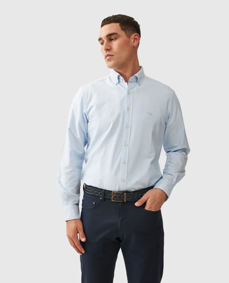 Rodd and Gunn Oxford Sports Fit Shirt Powder Blue-1