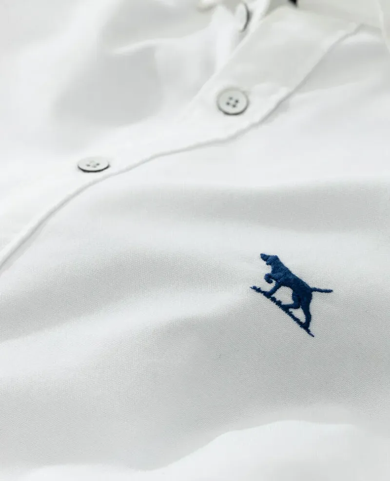 Rodd and Gunn Oxford Sports Fit Plain Shirt Snow-5