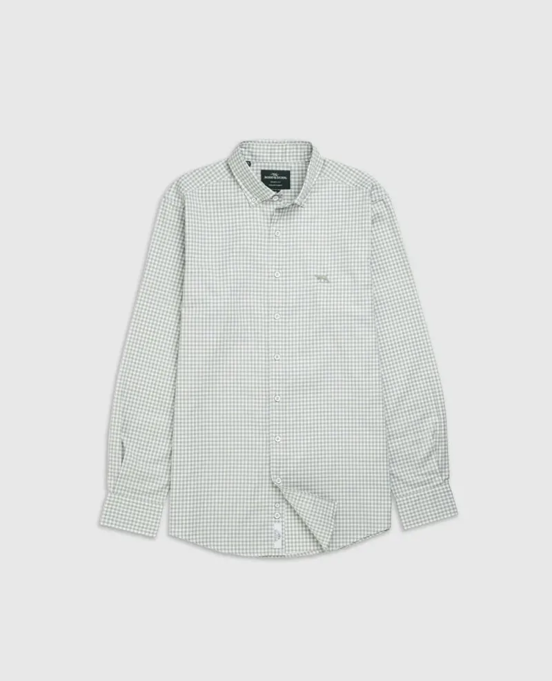 Rodd and Gunn Oxford Sports Fit Shirt Dusty Sage-4