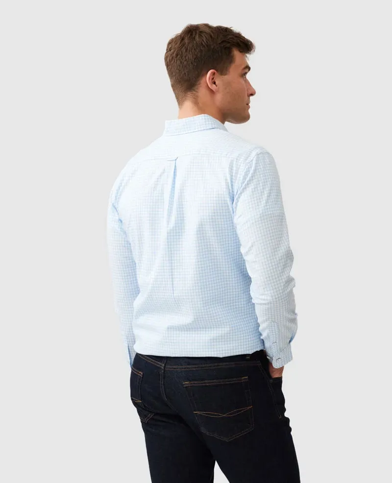 Rodd and Gunn Check Oxford Sports Fit Shirt Malibu-2
