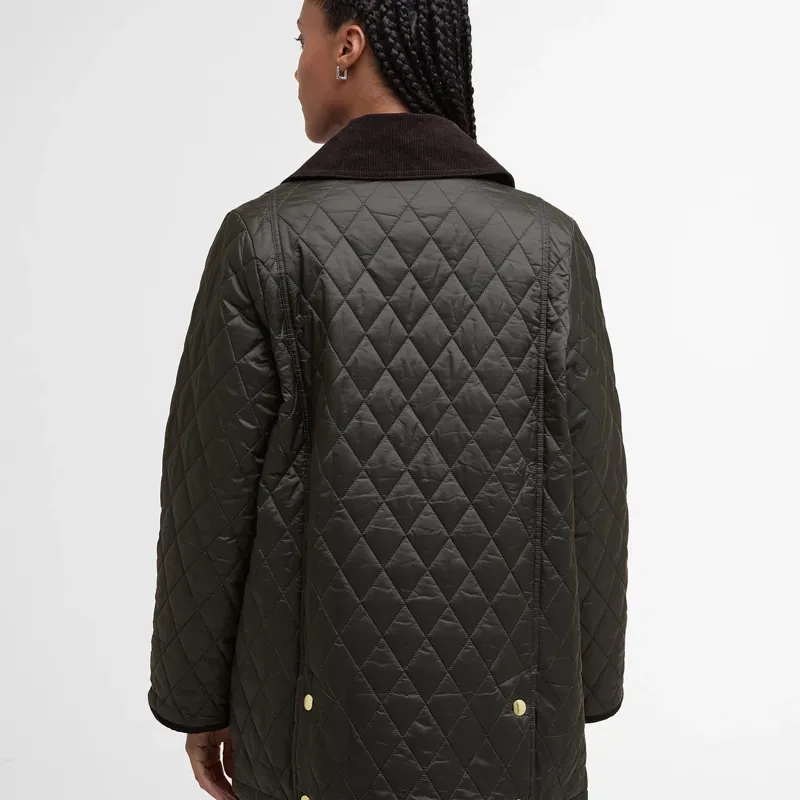 Barbour Modern Beadnell Quilted Jacket in Sage/Ancient-3
