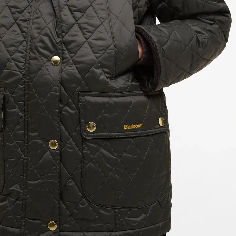 Barbour Modern Beadnell Quilted Jacket in Sage/Ancient-6