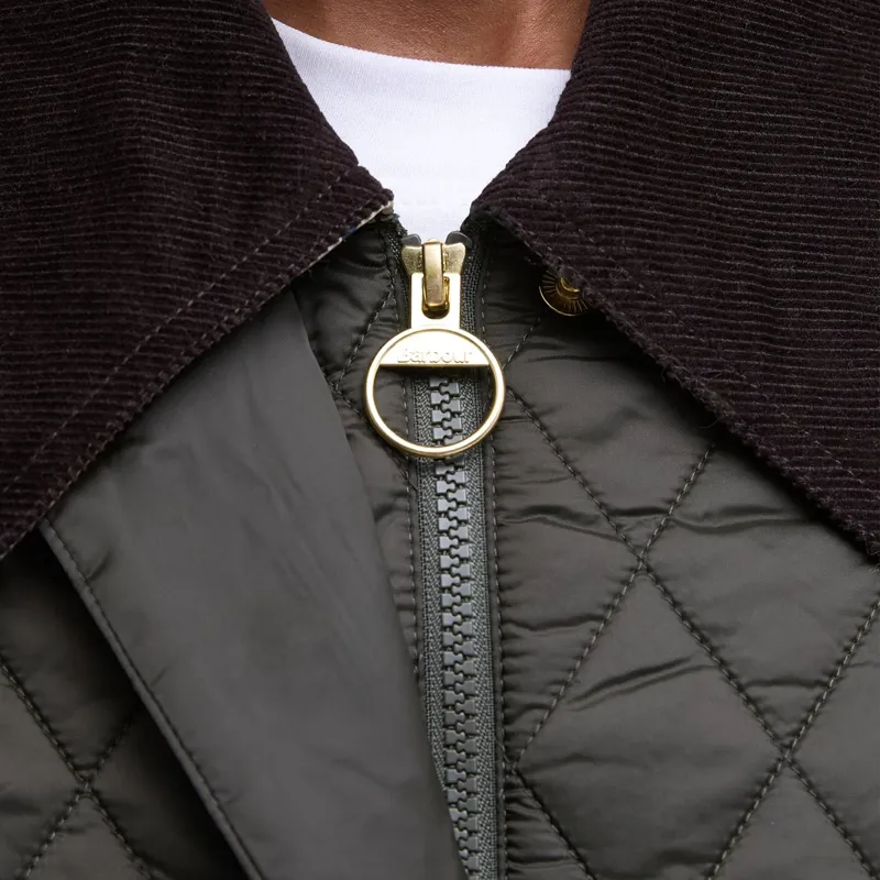 Barbour Modern Beadnell Quilted Jacket in Sage/Ancient-7