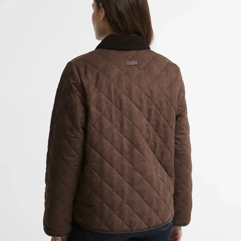 Barbour Sonya Quilted Jacket in Dk Brown/Muted-2