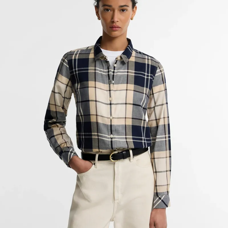 Barbour Bredon Check Long-Sleeved Shirt in Lt Birchwood Tartan-1