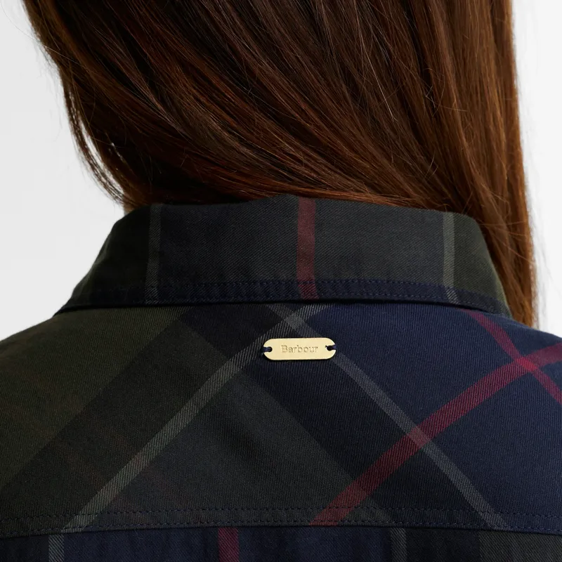 Barbour Bredon Check Long-Sleeved Shirt in Shadow Classic Tartan-4