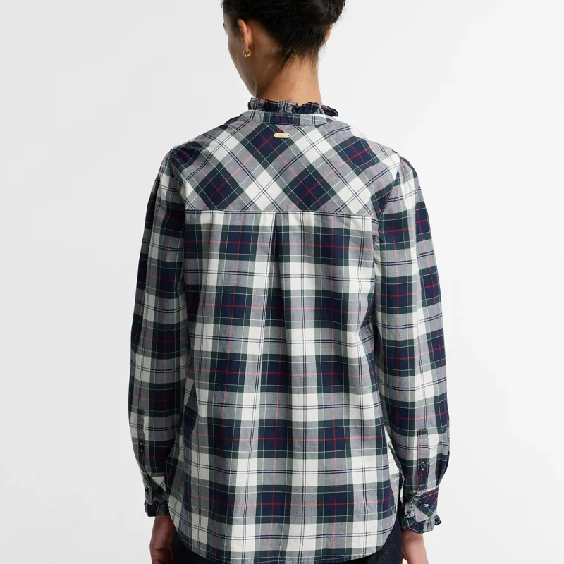 Barbour Aspen Shirt in Lt Evergreen Tartan-2