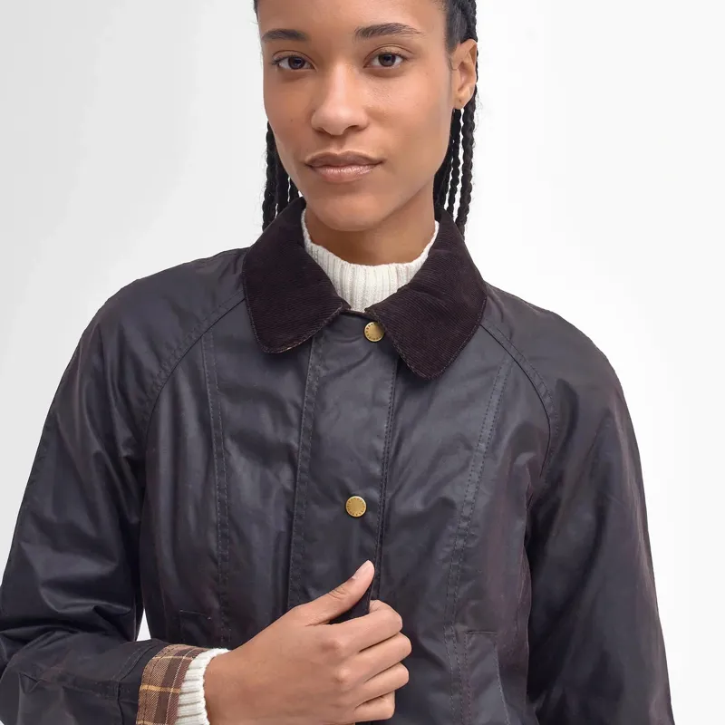 Barbour Beadnell Wax Jacket in Rustic-4