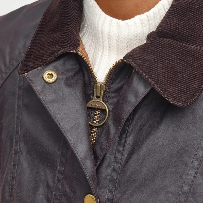 Barbour Beadnell Wax Jacket in Rustic-6