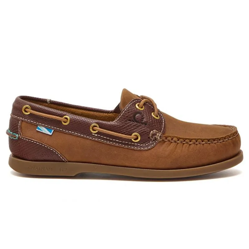 Chatham Bermuda Lady G2 Leather Boat Shoes Walnut/Brown snake