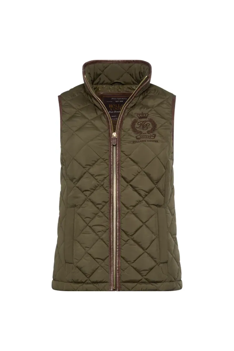Holland Cooper Lightweight Country Gilet Khaki
