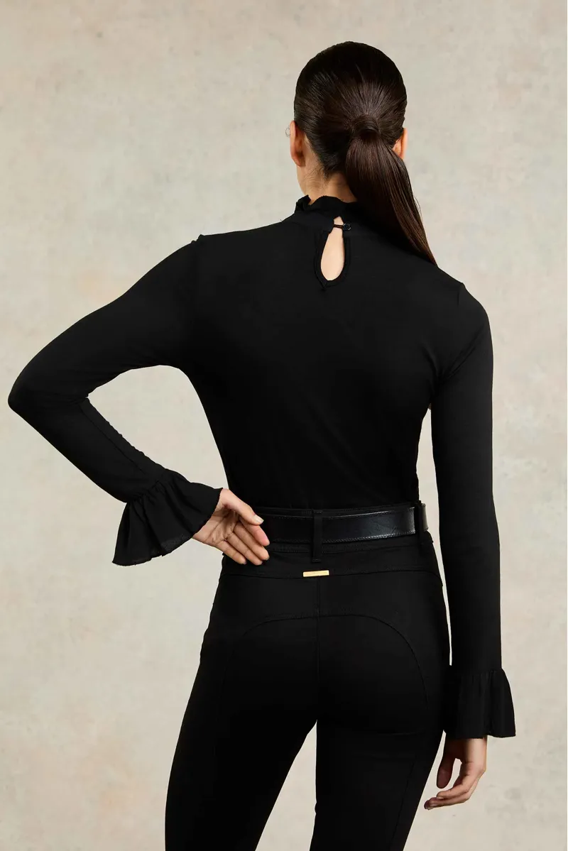 Holland Cooper Lilibet Jersey Tee Black-3