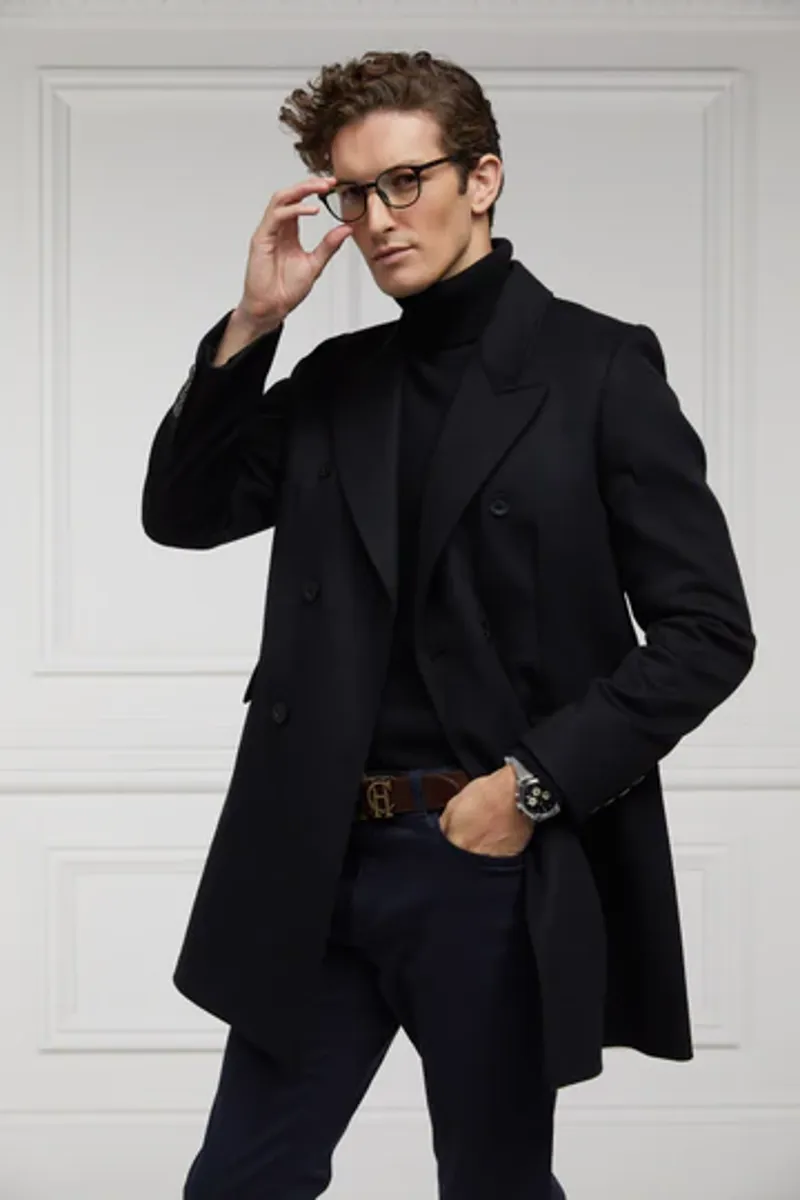 Holland Cooper Byron Roll Neck Knit Black-4