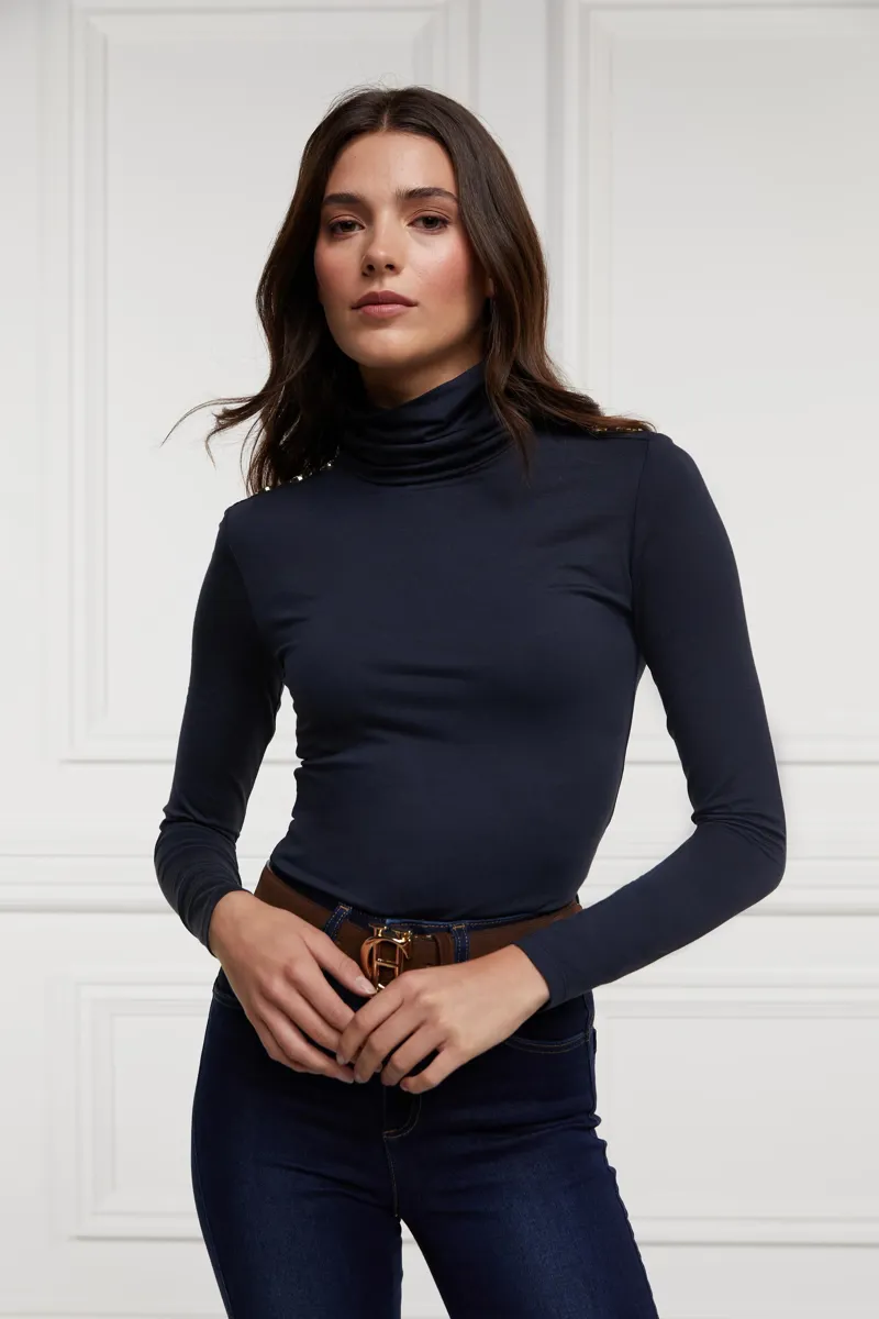 Holland Cooper Essential Roll Neck Ink Navy-1