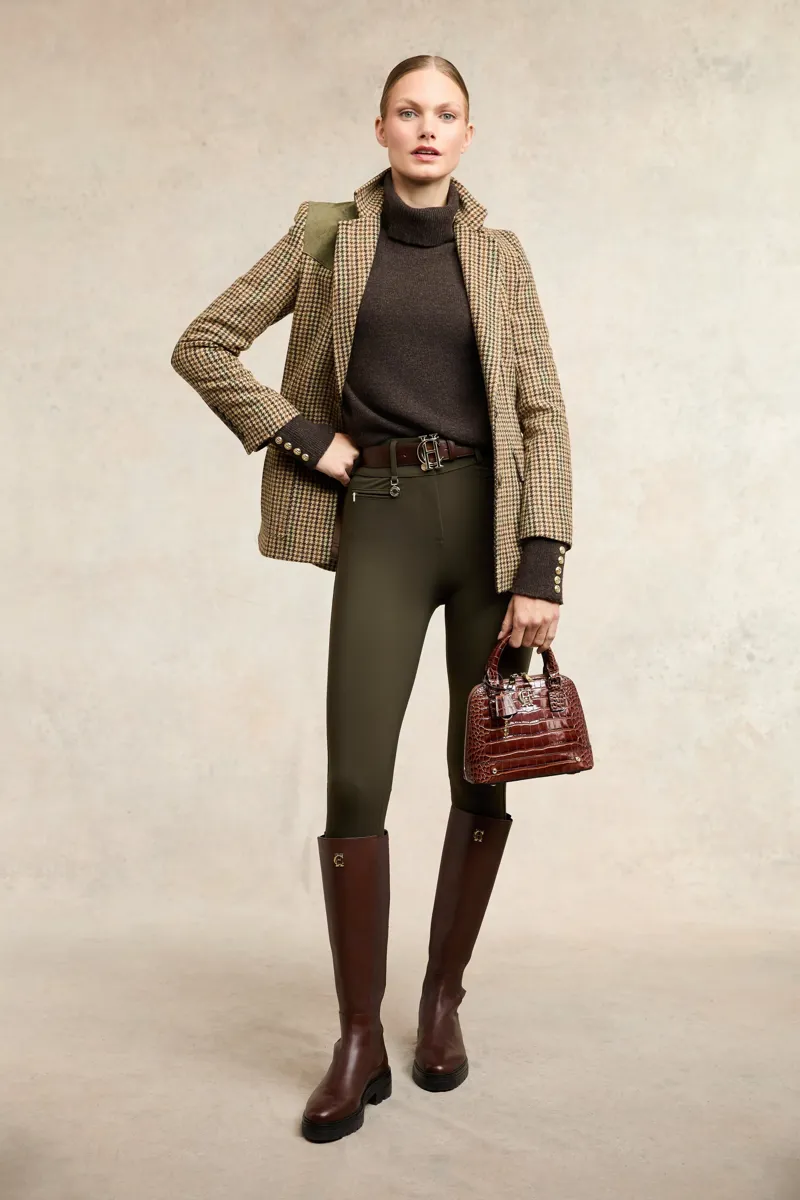 Holland Cooper Contour Trousers in Dark Olive-9
