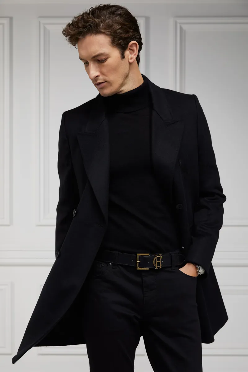 Holland Cooper Fine Roll Neck Knit Black-5