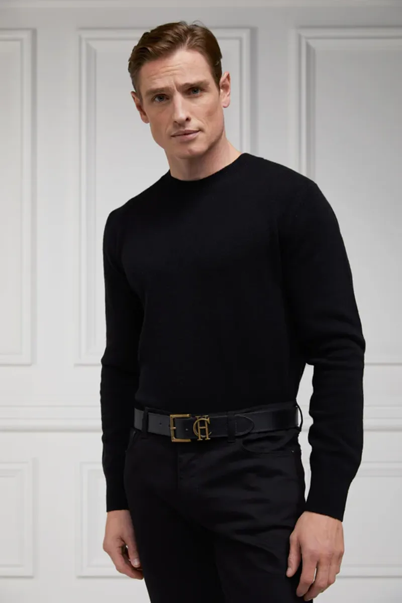 Holland Cooper Byron Crew Neck Knit Black-6