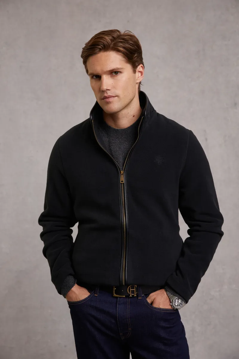 Holland Cooper Men's Fleece Jacket Black-1