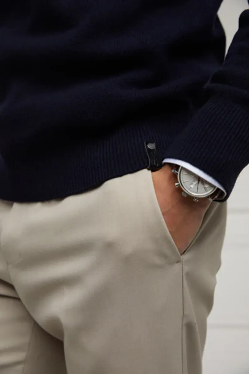 Holland Cooper Byron Crew Neck Knit Navy-5