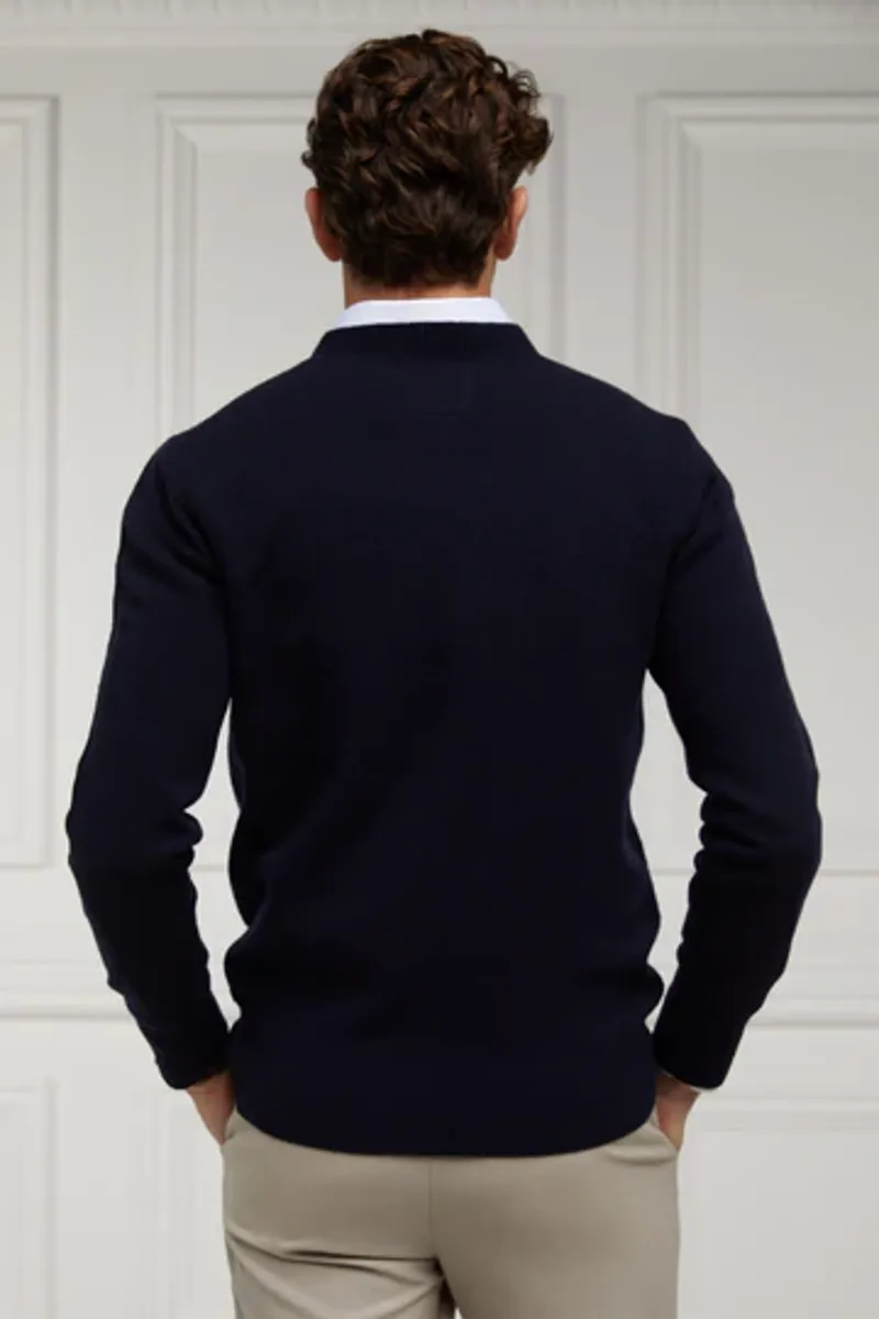 Holland Cooper Byron Crew Neck Knit Navy-4