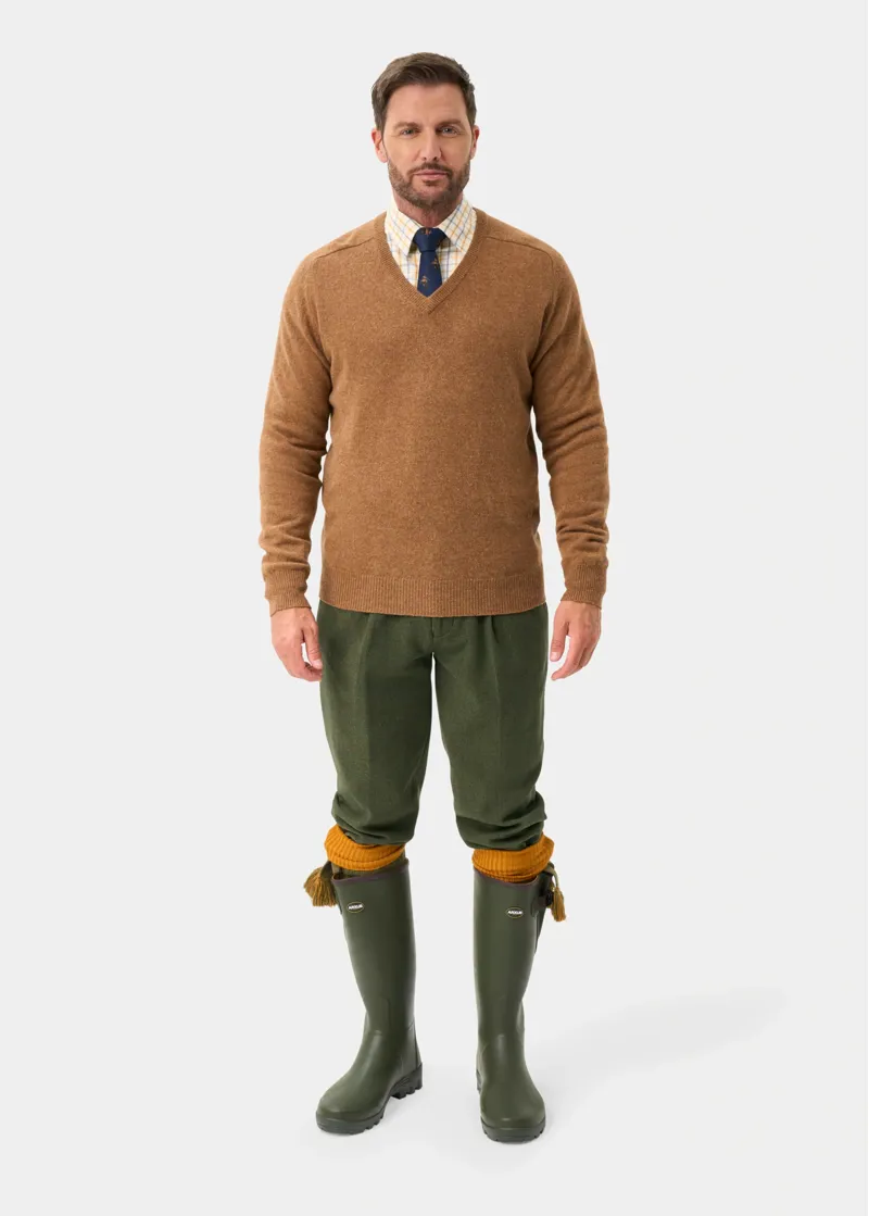 Alan Paine Men's Combrook Tweed Shooting Breeks Regular Fit in Mariner-4