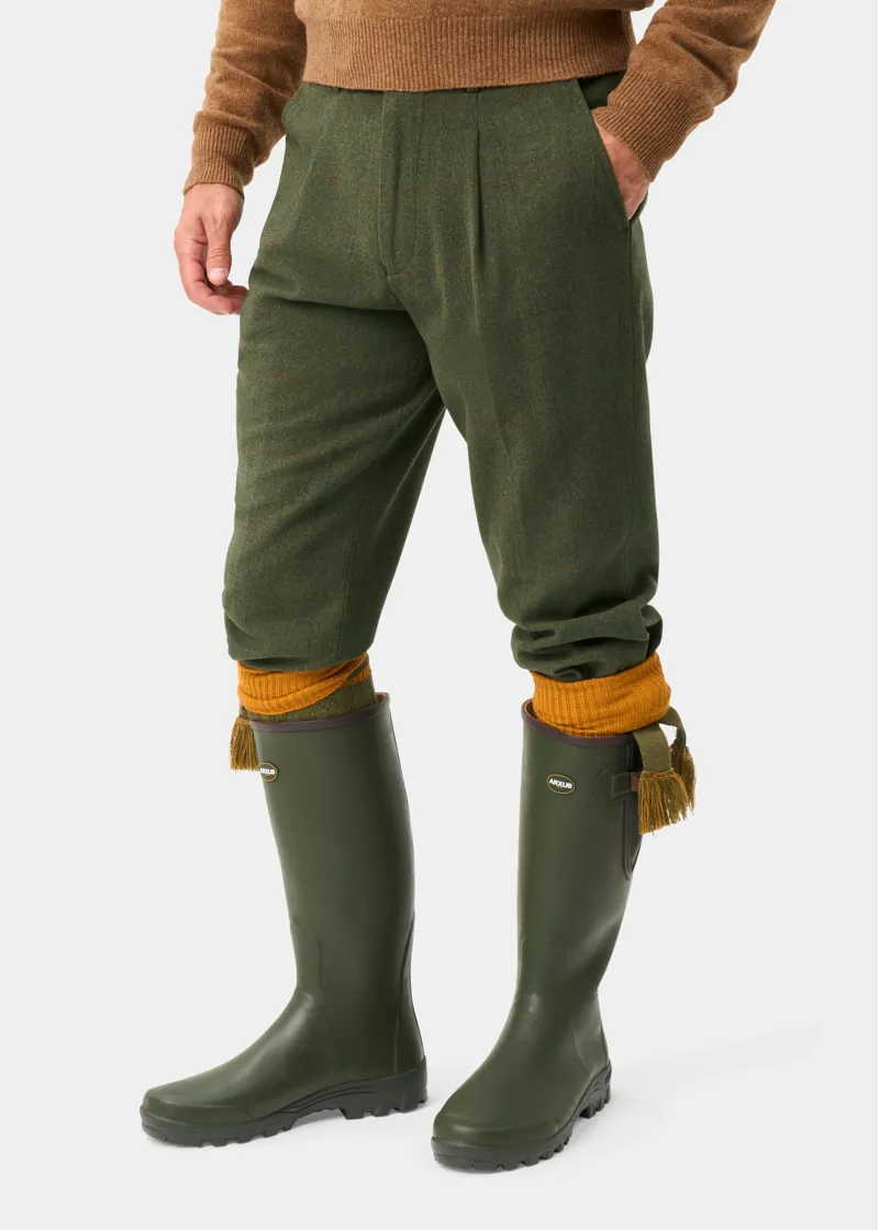 Alan Paine Men's Combrook Tweed Shooting Breeks Regular Fit in Mariner-2