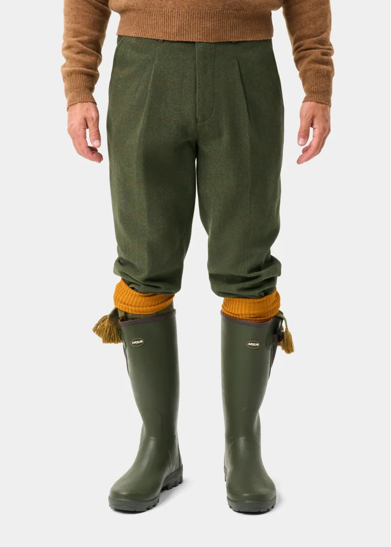 Alan Paine Men's Combrook Tweed Shooting Breeks Regular Fit in Mariner-1
