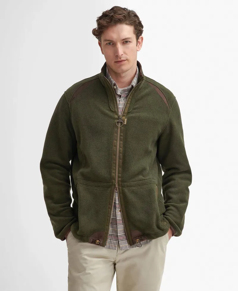 Barbour Langdale Fleece Jacket in Forest-1