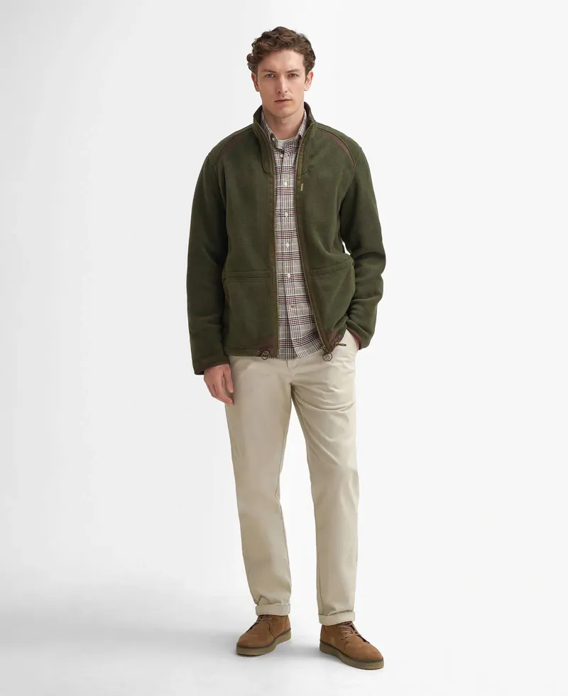 Barbour Langdale Fleece Jacket in Forest-2