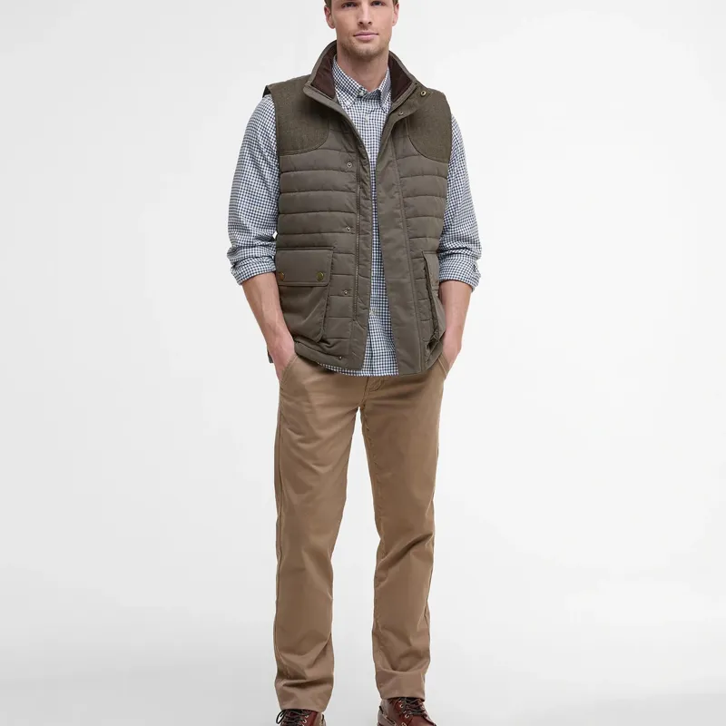 Barbour Bradford Gilet in Forest-3