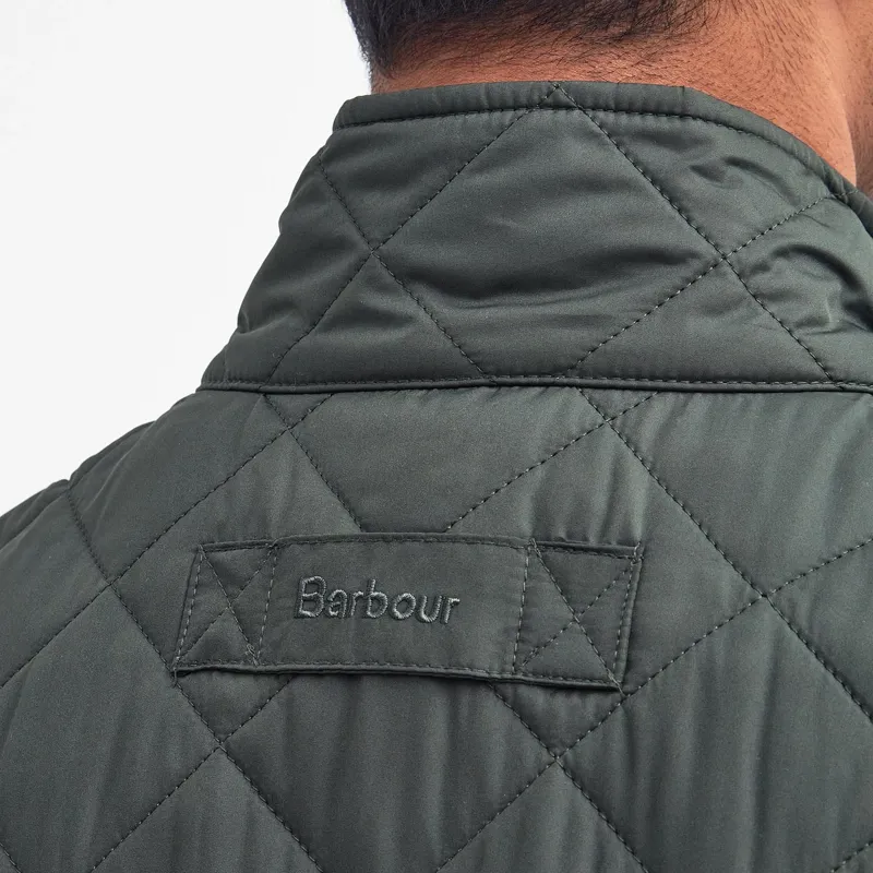 Barbour New Lowerdale Quilted Gilet in Sage-7