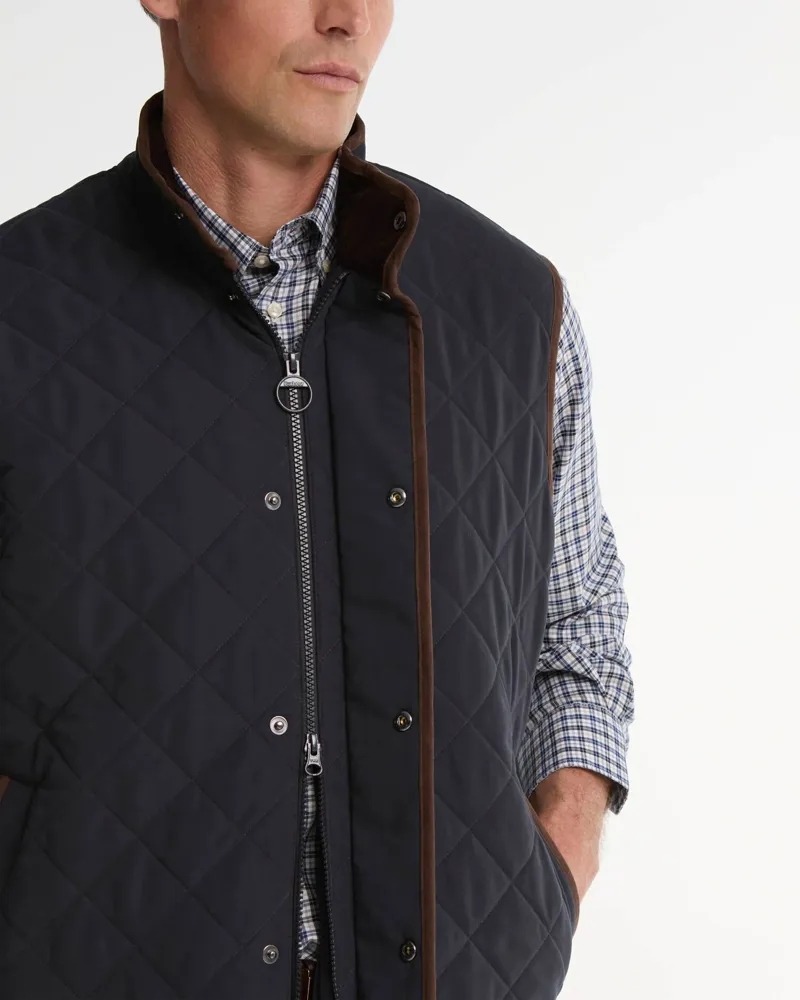 Barbour Rosley Polarquilt Gilet in Dark Navy-3
