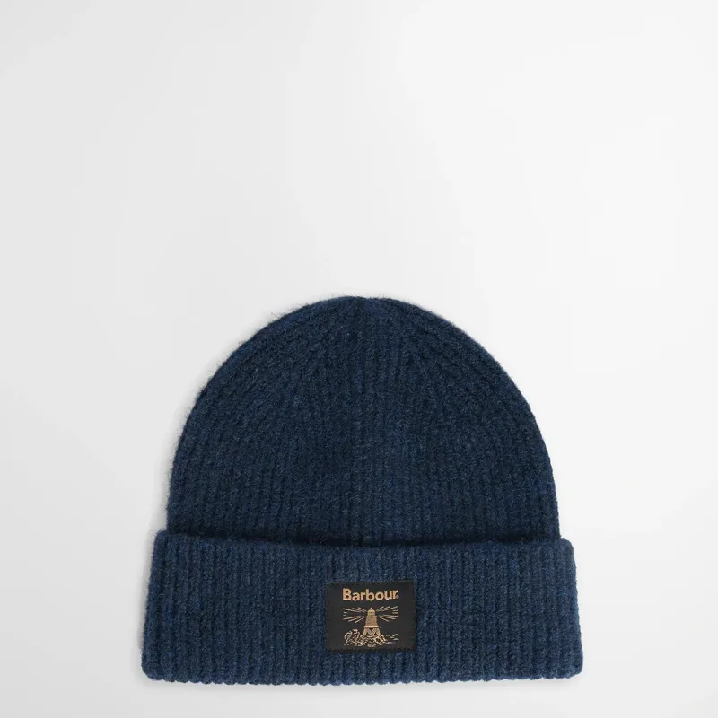 Barbour Westerdale Beanie and Scarf Gift Set in Navy/Grey-1