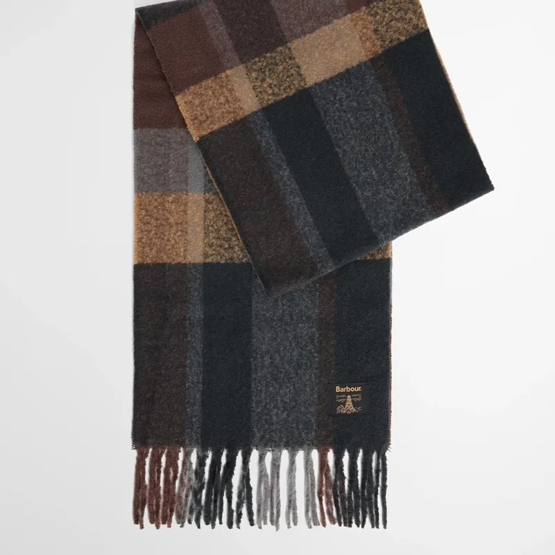 Barbour Westerdale Beanie and Scarf Gift Set in Navy/Grey-2