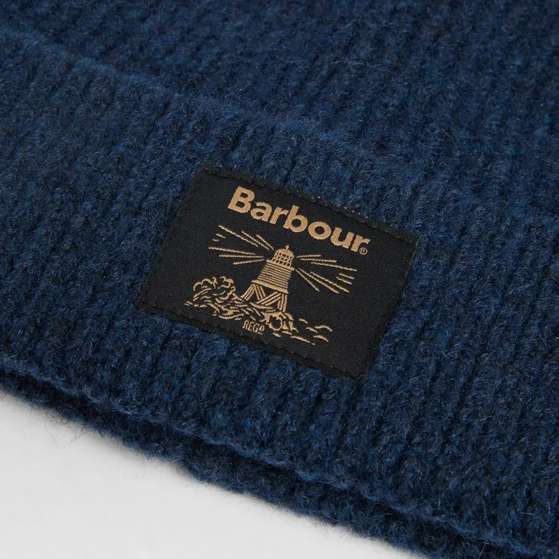Barbour Westerdale Beanie and Scarf Gift Set in Navy/Grey-3